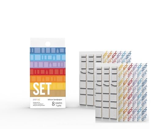 Silicon Sandpaper Refill Pack, 14 Pieces, 7 Grits 180